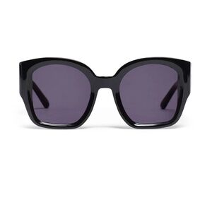 Karen Walker Black Checkmate Sunglasses